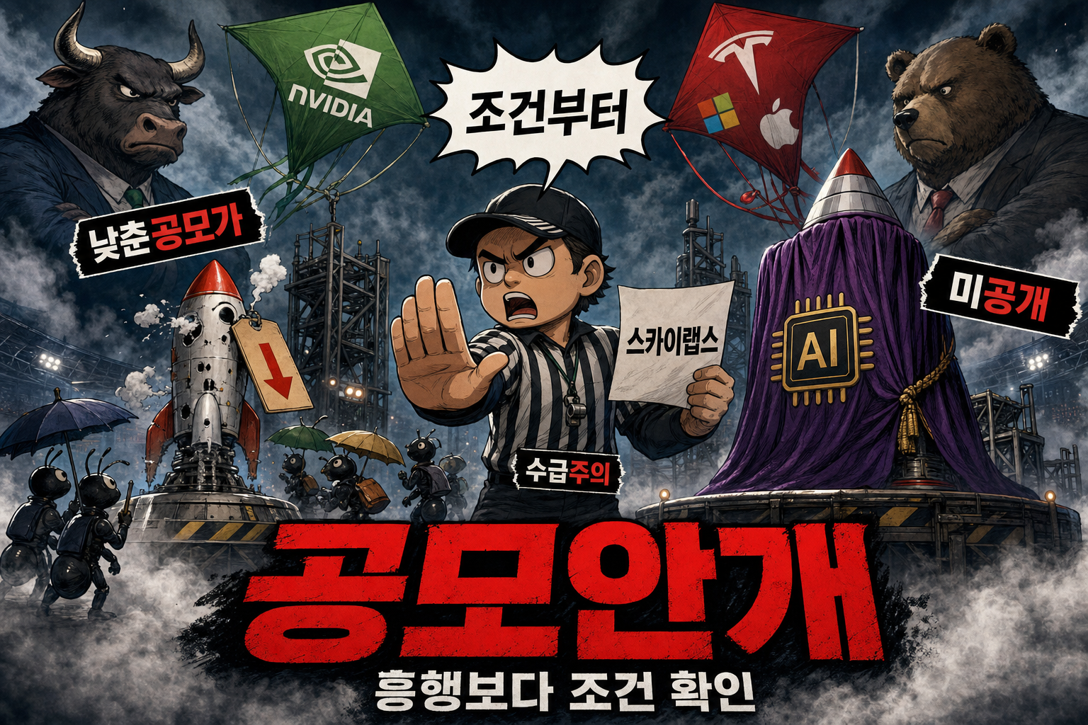 안갯속 공모주 조건 저울질