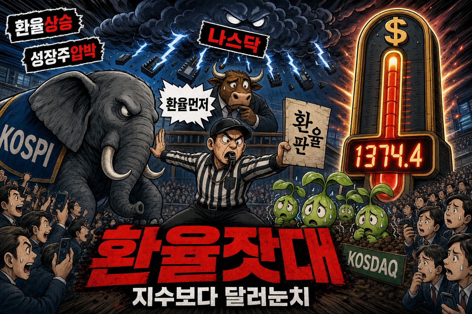 환율 앞에서 움츠린 성장주 투자자